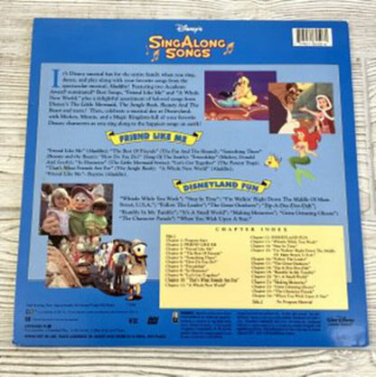 Disney’s Sing Along Songs Friend Like Me & Disneyland Fun Laserdisc /ah