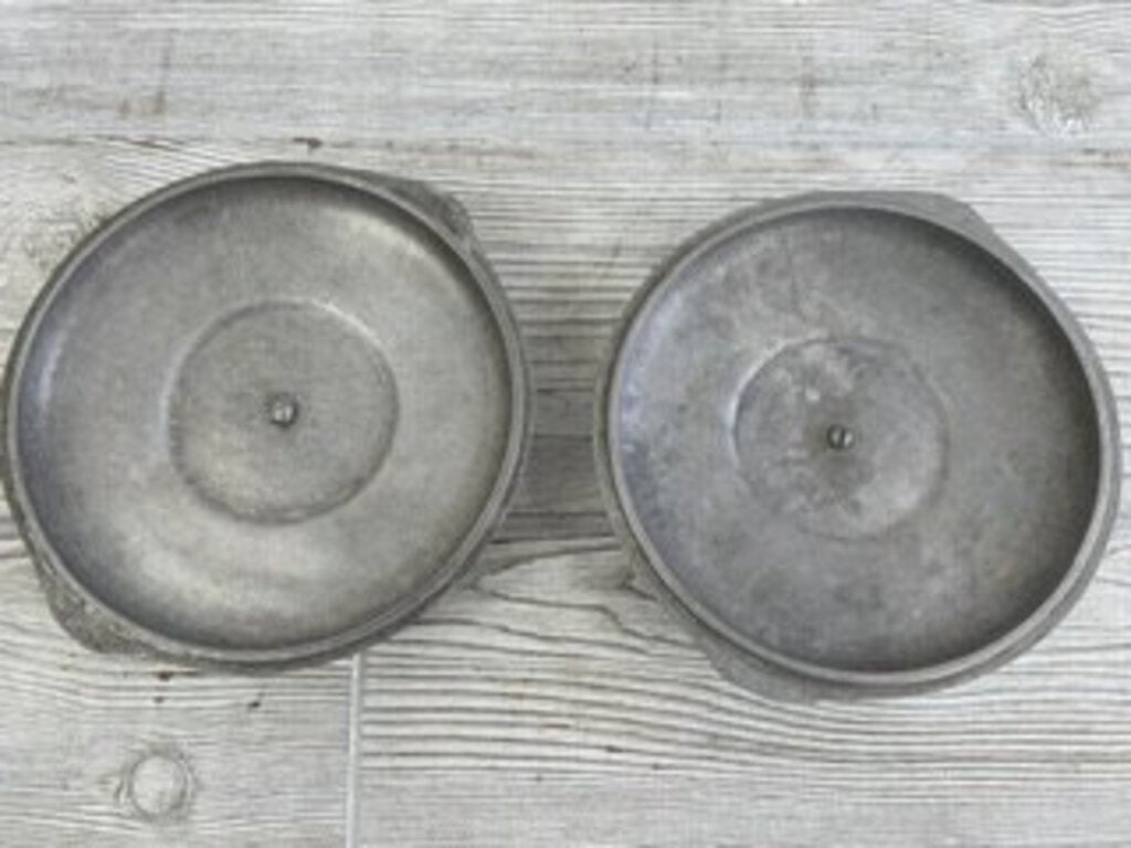 Wagnerware Magnalite Aluminum Pan Lids Only - Two 7” in diameter /rw